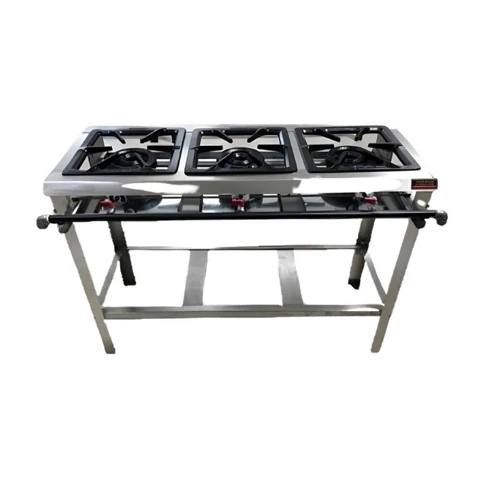 Industrial SS stove 3 burner