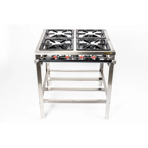 Industrial SS stove 4 burner
