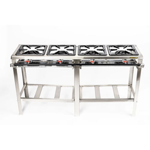 Industrial SS stove 4 burner - Image 2