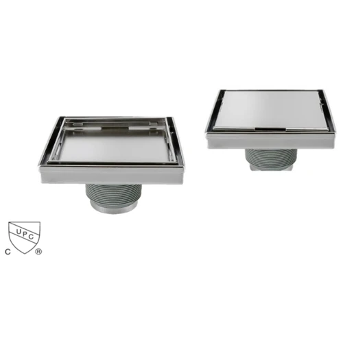 Drain Square Tile Flat 4X4